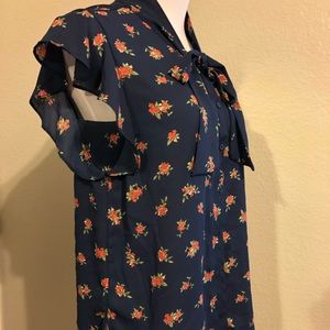 Zara Button Up Small Blouse